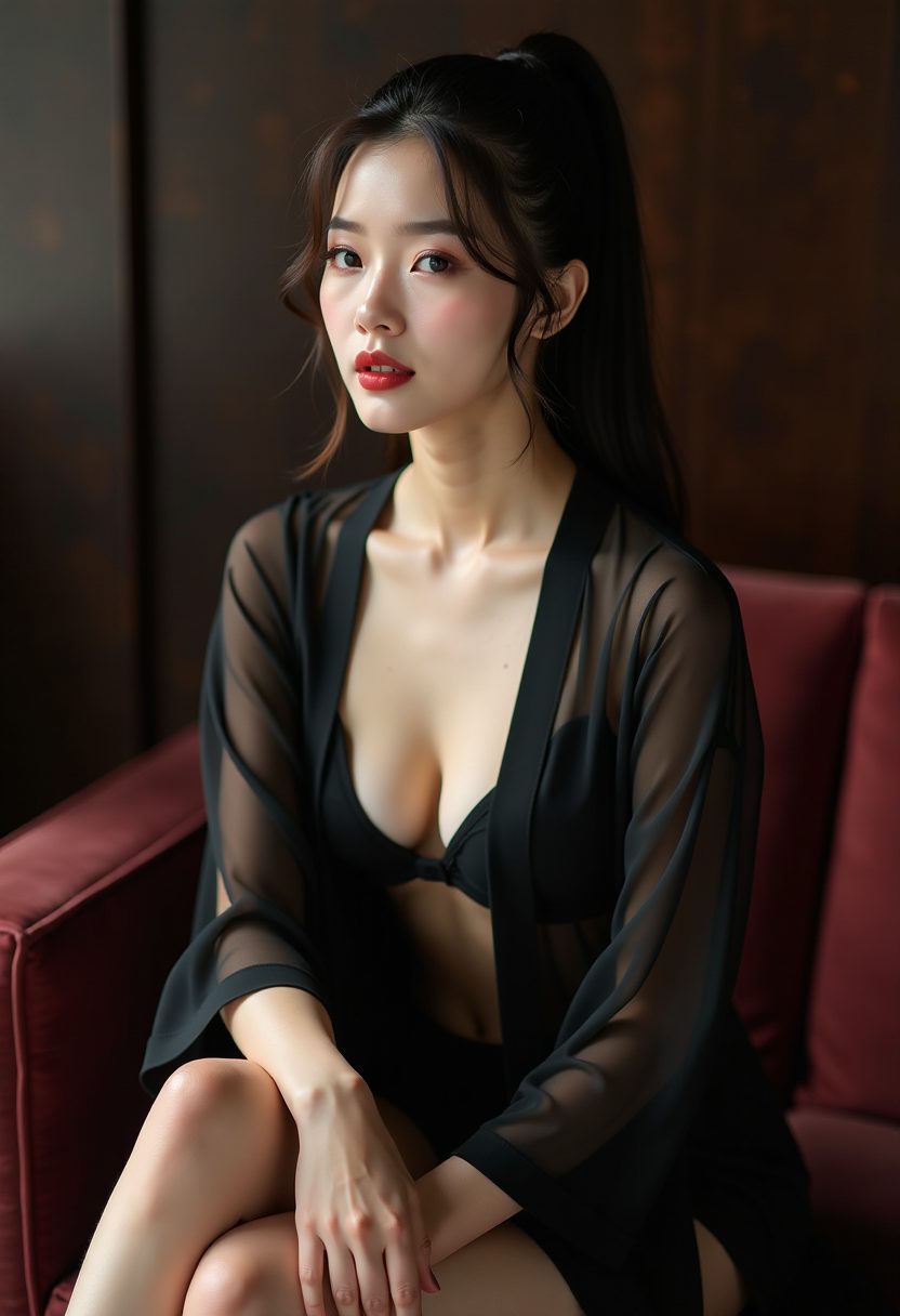 海浪与少女：蔚蓝天际线全景画集